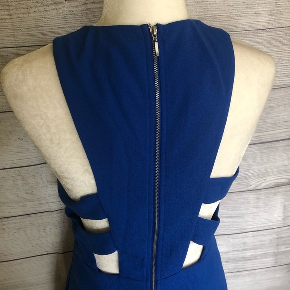 Forever 21 Blue Cutout Dress Size Large New - Picture 4 of 9